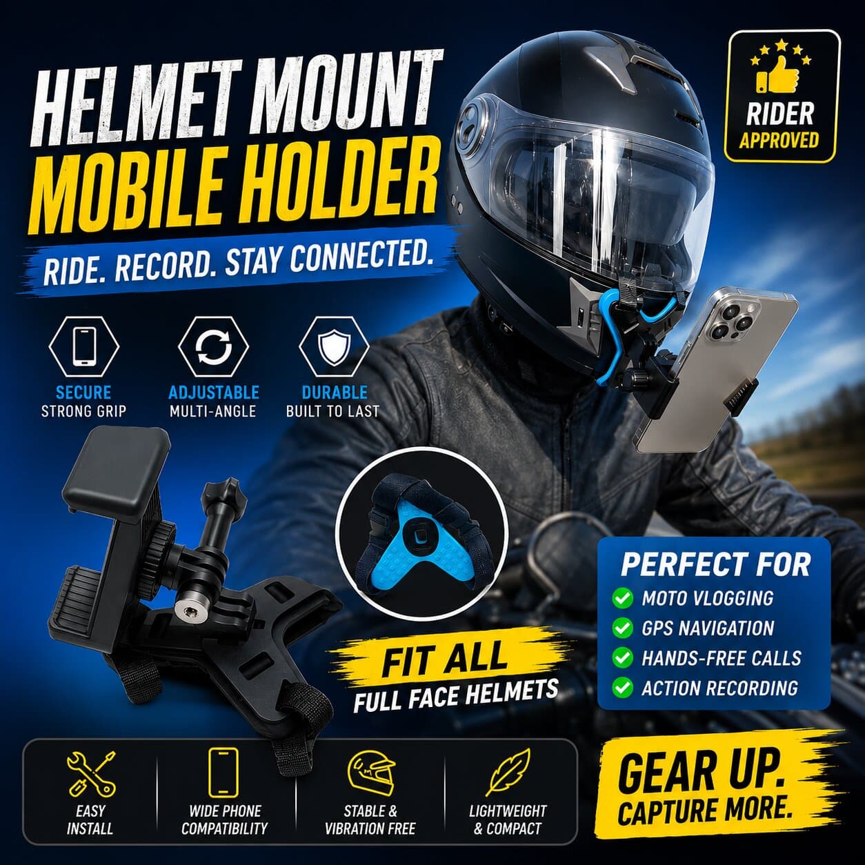 Helmet Mount Holder available